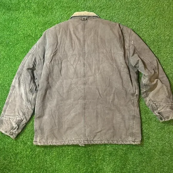 Retro Big Smith chore coat, corduroy collar, utility pockets - Picture 4 of 5